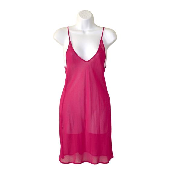 B4 NEW SEE BY CHLOE Pink Multi Printed Summer Dress With Liner Size US 4 IT 40 - Picture 4 of 8